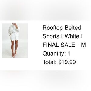 Talulah Rooftop belted shorts
